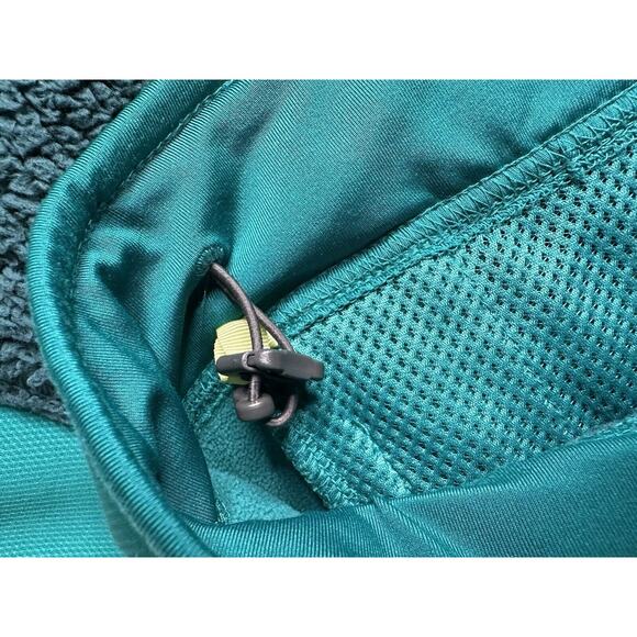 COLUMBIA Women’s Full-Zip Fleece Jacket Coat Medium Green Yellow Outdoor - Picture 10 of 16